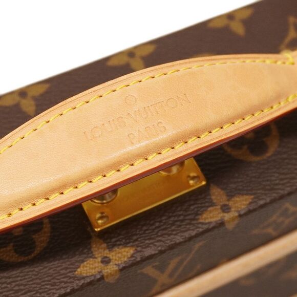 Louis Vuitton Handbag Monogram Handle Trunk M11118 Brown 2way Bag Ladies - Picture 8 of 10